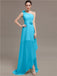 One Shoulder Flowers Bridesmaid Dresses
