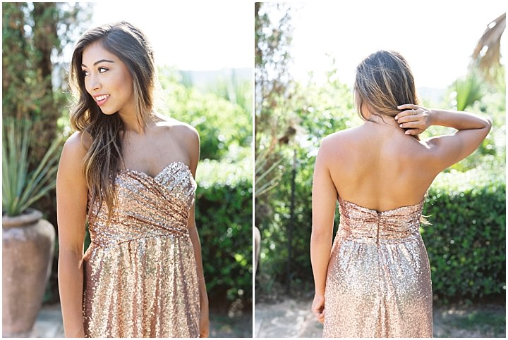 Sheath One-shoulder V-neck Sleeveless Long Sequins Bridesmaid Dresses, BD0615