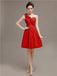 One Shoulder Pleats Bridesmaid Dresses