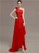 One Shoulder Flowers Bridesmaid Dresses