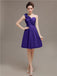 One Shoulder Pleats Bridesmaid Dresses