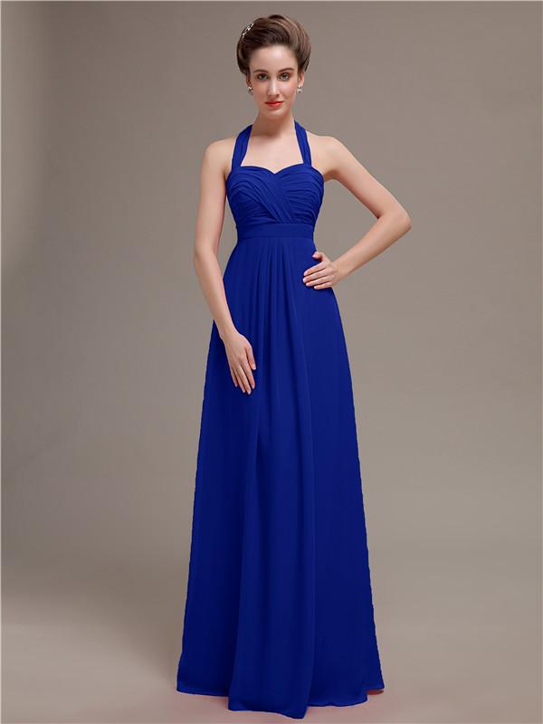 Halter Long Bridesmaid Dresses