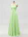 Strap Chiffon Floor Length Bridesmaid Dresses