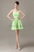 Sweetheart Chiffon Short Bridesmaid Dresses