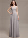 Scoop Neck Sleeveless Pleats Bridesmaid Dresses