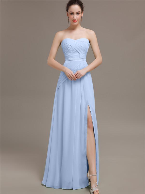 Sweetheart Split Side Bridesmaid Dresses