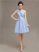 One Shoulder Pleats Bridesmaid Dresses