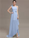 One Shoulder Flowers Bridesmaid Dresses