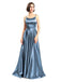 A-line Spaghetti Straps Simple Prom Dresses