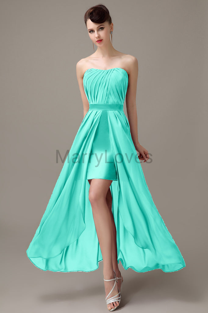 Sweetheart Chiffon Floor Length Bridesmaid Dresses
