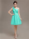 One Shoulder Pleats Bridesmaid Dresses