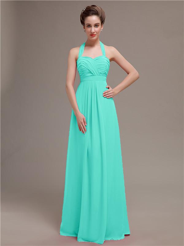 Halter Long Bridesmaid Dresses