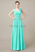 V-Neck Long Chiffon Bridesmaid Dresses