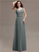 Straps Pleats Chiffon Bridesmaid Dresses