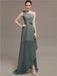 One Shoulder Flowers Bridesmaid Dresses