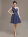 One Shoulder Pleats Bridesmaid Dresses