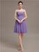 Sweetheart Chiffon Short Bridesmaid Dresses