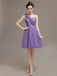 One Shoulder Pleats Bridesmaid Dresses
