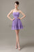 Sweetheart Chiffon Short Bridesmaid Dresses