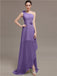 One Shoulder Flowers Bridesmaid Dresses