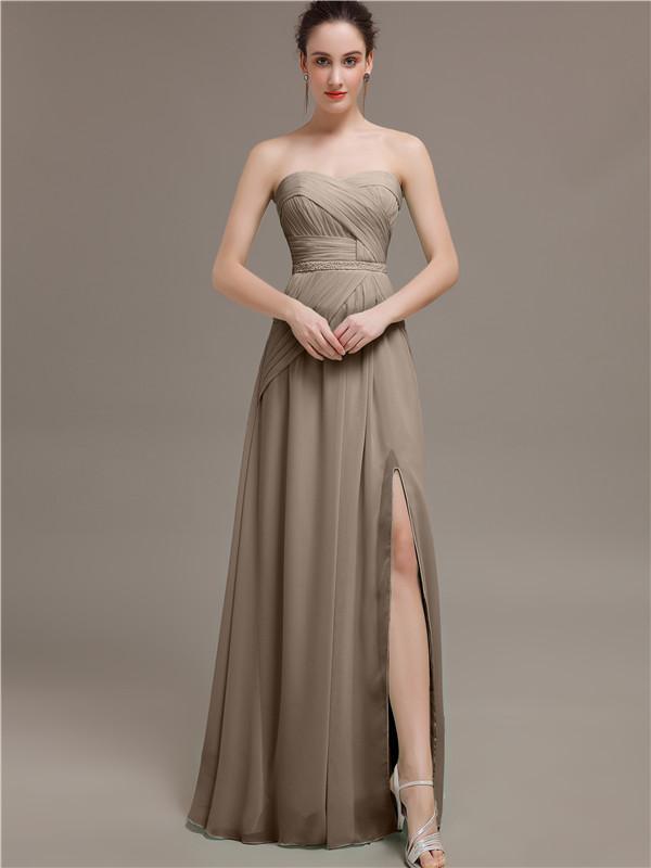 Sweetheart Split Side Bridesmaid Dresses