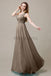 One Shoulder Beading Long Bridesmaid Dress