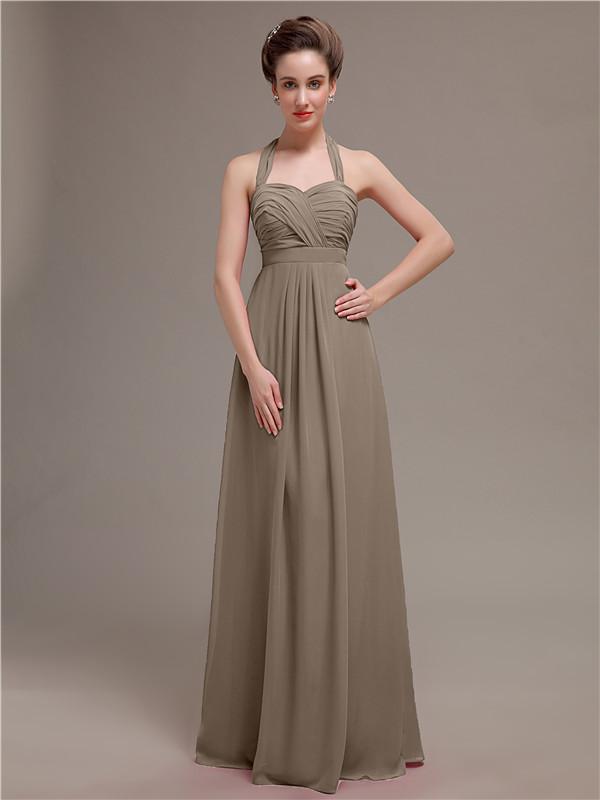 Halter Long Bridesmaid Dresses