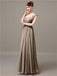 Square Chiffon Floor-Length Bridesmaid Dresses