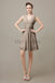 V-neck Sleeveless Chiffon Bridesmaid Dresses