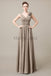 V-Neck Long Chiffon Bridesmaid Dresses