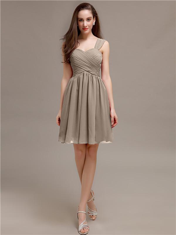 Sweetheart One-strap Chiffon Bridesmaid Dresses