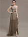 One Shoulder Flowers Bridesmaid Dresses