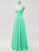 Strap Chiffon Floor Length Bridesmaid Dresses