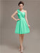One Shoulder Pleats Bridesmaid Dresses
