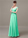 Square Chiffon Floor-Length Bridesmaid Dresses