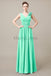 V-Neck Long Chiffon Bridesmaid Dresses