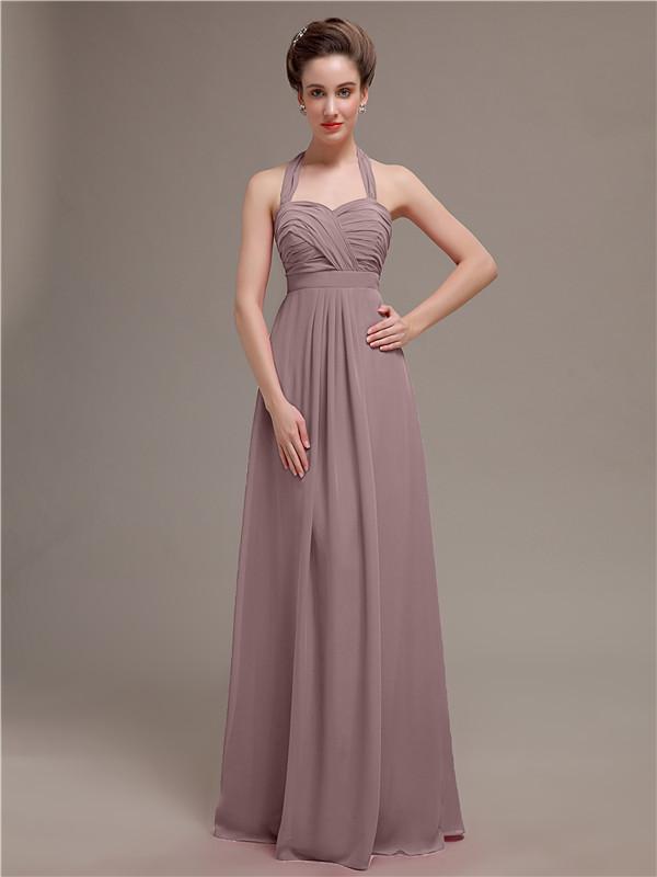 Halter Long Bridesmaid Dresses