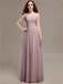 Scoop Neck Sleeveless Pleats Bridesmaid Dresses