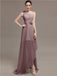 One Shoulder Flowers Bridesmaid Dresses