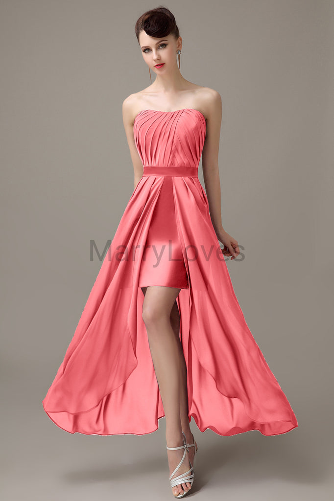 Sweetheart Chiffon Floor Length Bridesmaid Dresses