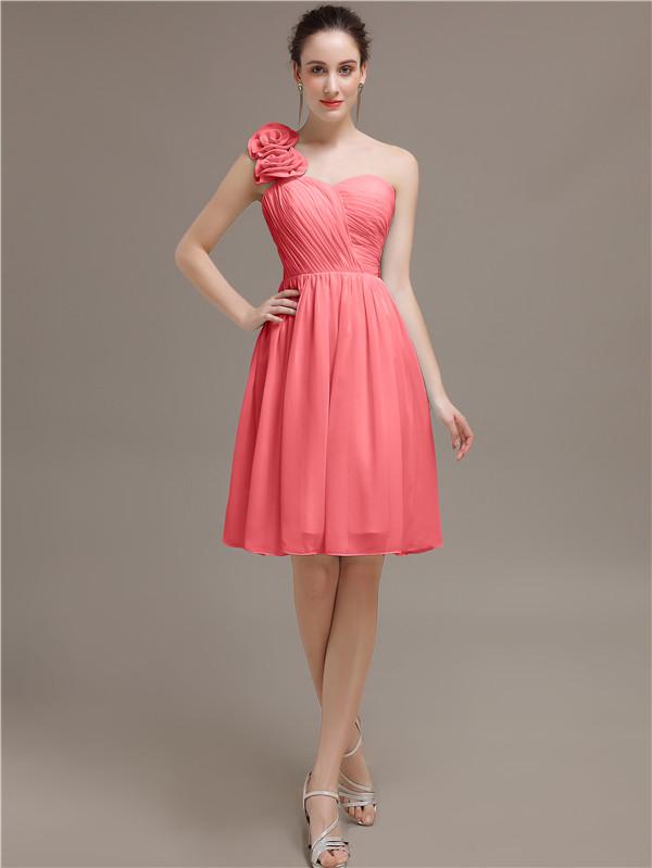One Shoulder Short Bridesmaid Dresses