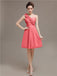 One Shoulder Pleats Bridesmaid Dresses
