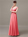 Square Chiffon Floor-Length Bridesmaid Dresses