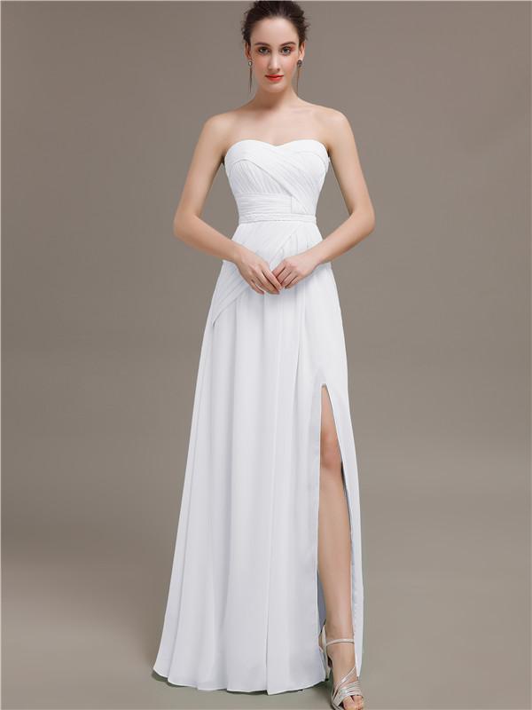 Sweetheart Split Side Bridesmaid Dresses