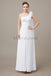 One Shoulder Long Chiffon Bridesmaid Dresses