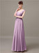Square Chiffon Floor-Length Bridesmaid Dresses
