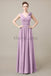 V-Neck Long Chiffon Bridesmaid Dresses