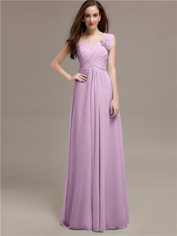 Sweetheart Flower Appliques A-line Bridesmaid Dresses
