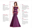 A-line Attractive V-neck Tulle Beaded Long Evening Prom Dresses, Cheap Custom Prom Dresses, MR7658