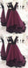 Charming Grape Sexy Open Back Affordable Long Prom Dress, BG51086 - Bubble Gown